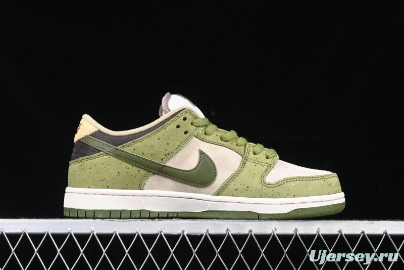 Nike Yuto Horigome x SB Dunk Low Pro 2.0 Casual Skate Shoes with Speckled Design - HF8022-300