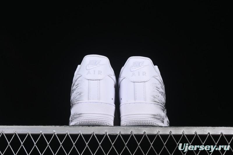 Nike Air Force 1 '07 Low Casual Sneakers with Chinese Ink Painting Design - ZH0316-062