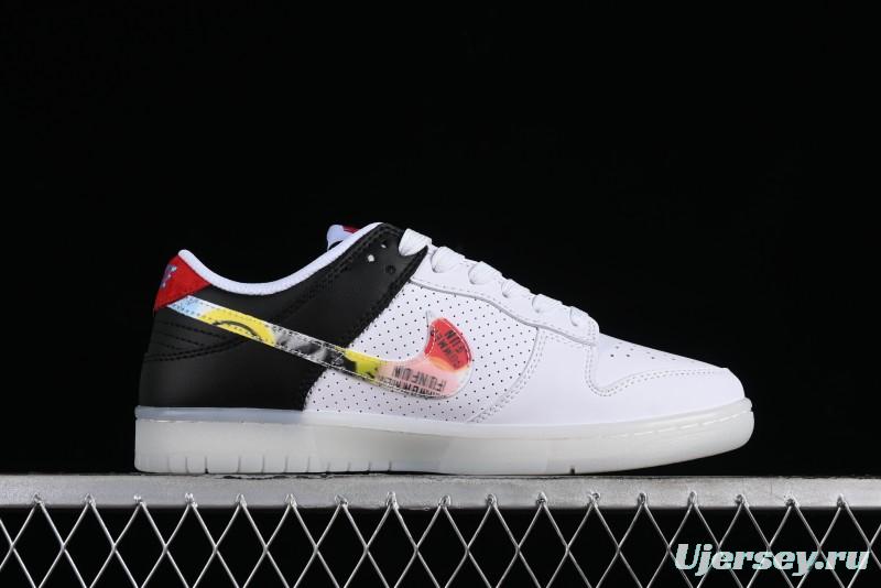 Nike SB Dunk Low Multi-Color Crystal Anniversary Customized Low-Top Casual Skate Shoes - JH8039-935