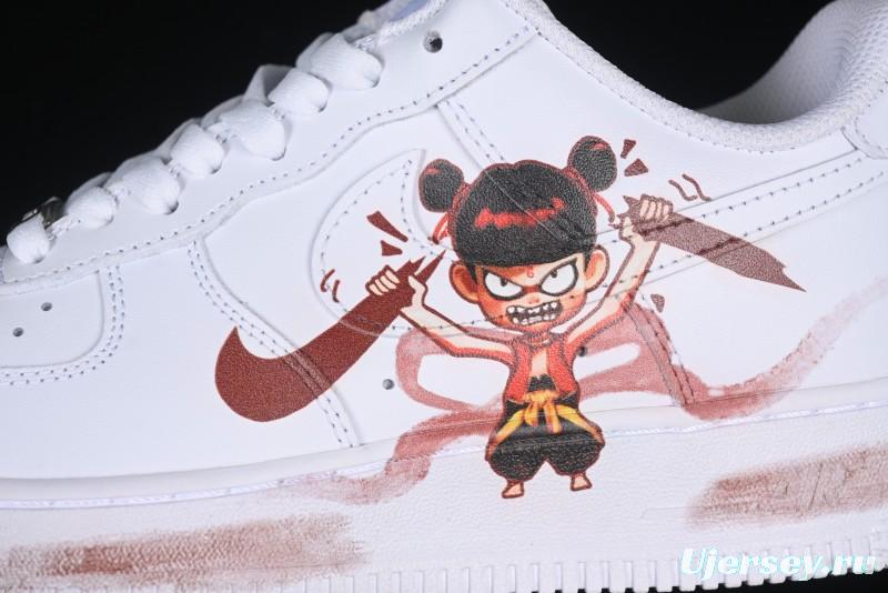 Nike Air Force 1 '07 Low Casual Sneakers with Chinese Anime Nezha Legend Design - ZH0316-061