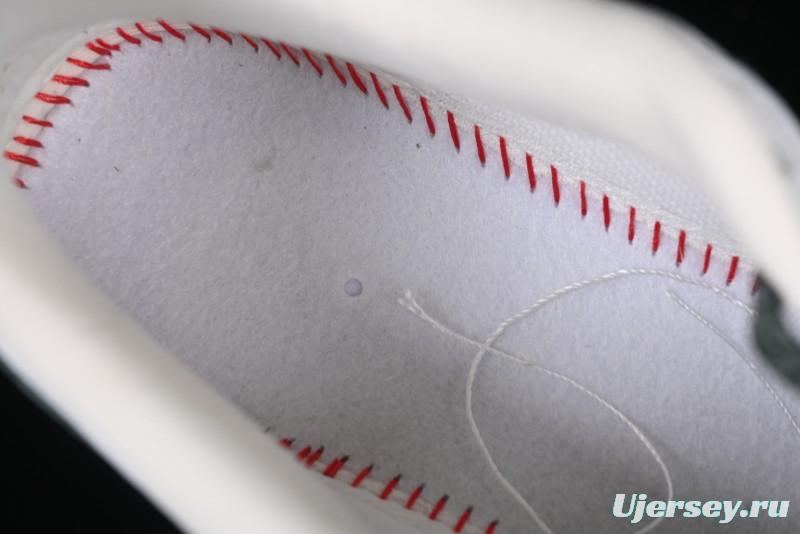 Nike Air Force 1 '07 Low Stussy Collaboration Green Suede Swoosh Low-Top Casual Sneakers - CH6336-511