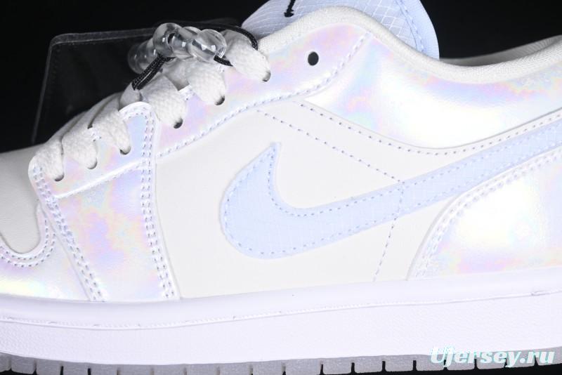 Nike Air Jordan 1 Low "Year of the Snake 2025" Retro Basketball Shoes with Pearl Iridescent Finish - HF4080-001