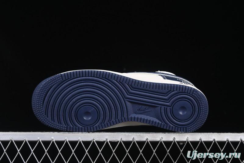 Nike Air Force 1 '07 Low The North Face Collaboration Beige Blue Patchwork Drawstring Casual Shoes - SJ1198-107