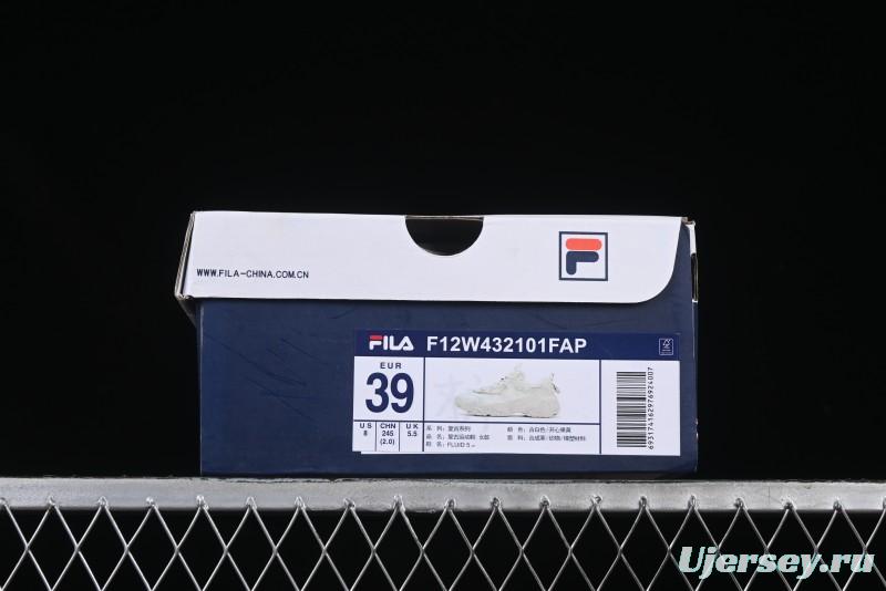 Fila Fusion Retro Mars Running Shoes with Lace-Up Design - F12W432101FAP