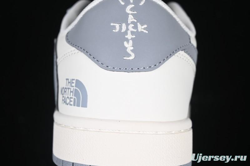 Nike Travis Scott x Fragment Design x Air Jordan 1 Low OG SP AJ1 Retro Sneakers with Unique Collaboration Details - XZ5158-002