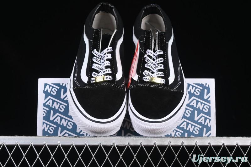 Vans Premium Old Skool Classic Black & White Low-Top Skate Shoes - VN000ZD4Y28