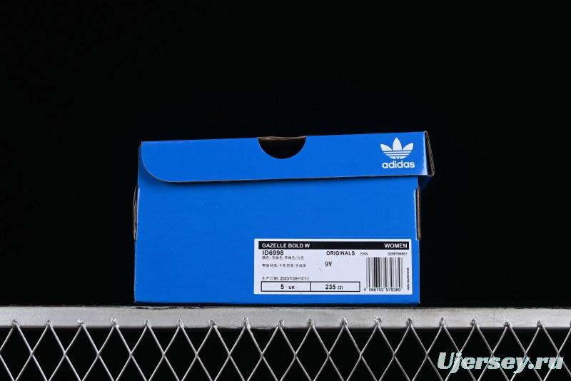 Adidas Originals Gazelle Bold Low-Top Sneakers with Thick Sole for Casual Wear - ID6998