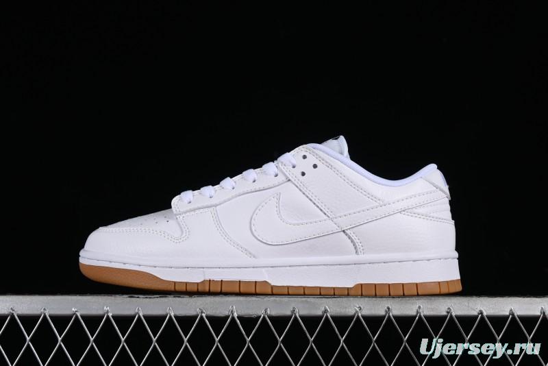 Nike SB Dunk Low Casual Skate Shoes with White and Gum Sole - 311369-100