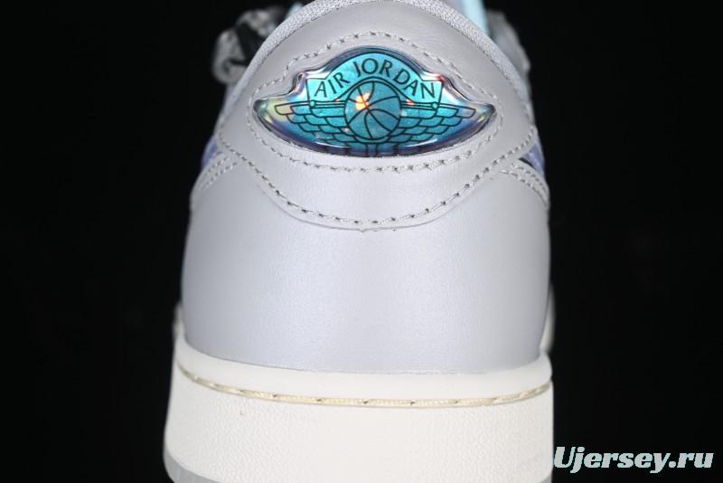 Nike Air Jordan 1 Low OG CNY AJ1 Snake Year Limited Silver Snake Low-Top Retro Basketball Shoes - HF3144-100