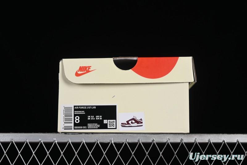 Nike SB Dunk Low Stussy Collaboration - Burgundy Starry Sky Anniversary High-End Custom Low-Top Casual Skate Shoes - BB9898-001