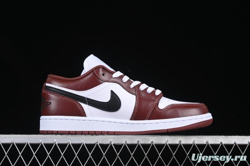 Nike Air Jordan 1 Low AJ1 White University Red Casual Sneakers - HF3148-102