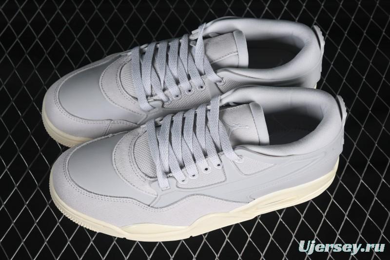 Nike Air Jordan 4 Remastered Sneakers with Textile Mesh Leather and Suede Upper - FQ7940-001