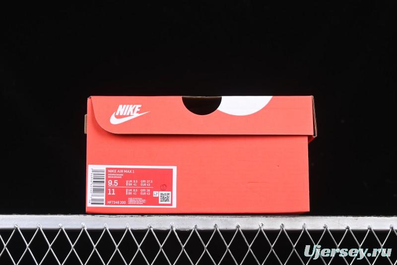 Nike Air Max 1 Retro Running Shoes with Half-Sole Air Cushion - HF7346-200