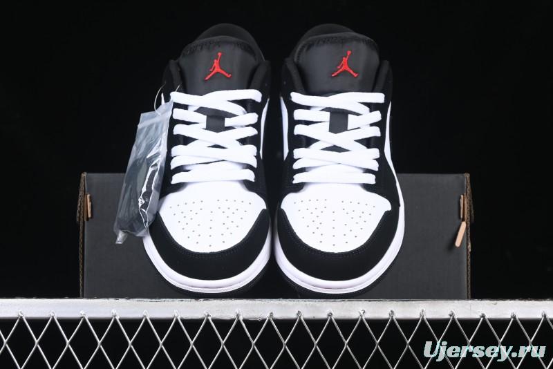 Nike Air Jordan 1 Low AJ1 Grey White Black Swoosh Casual Sneakers - HF3148-106