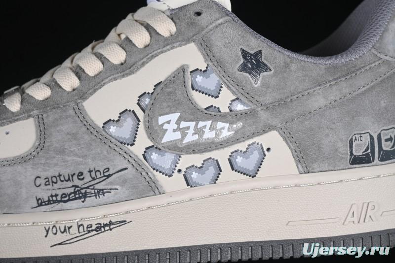 Nike Air Force 1 '07 Low "Lose Heart" Custom Casual Sneakers - CW2288-668