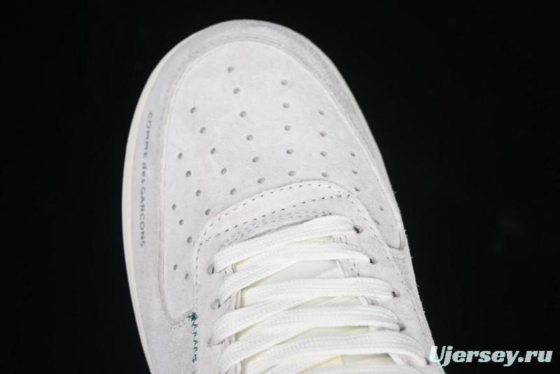 Nike Air Force 1 '07 Low CDG Play Collaboration Green Swoosh Low-Top Casual Sneakers - DF0188-033