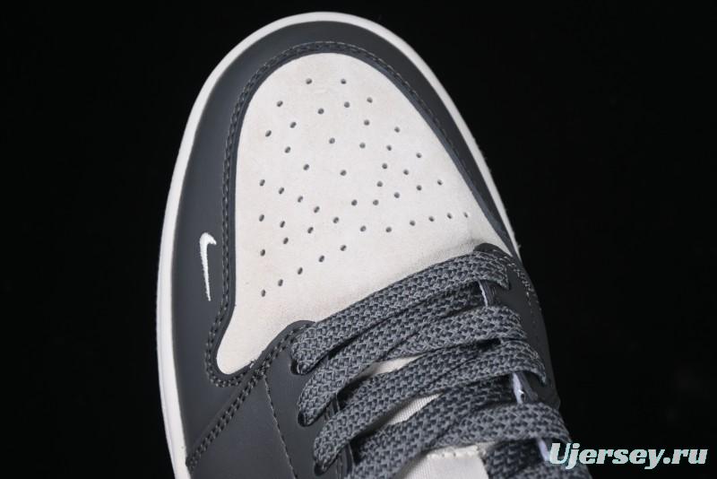 Nike Air Jordan 1 Low Stussy Collaboration - Signal Black Retro Basketball Shoes - XX3318-966