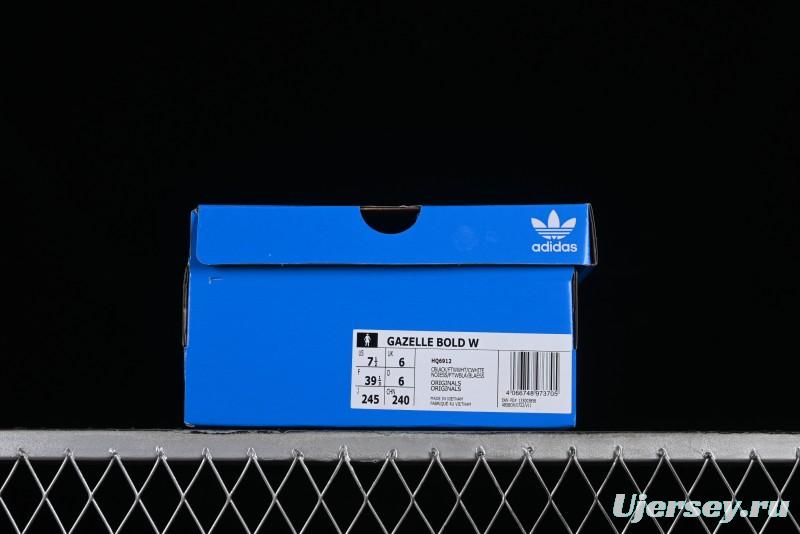 Adidas Originals Gazelle Bold HQ6912 Low-Top Sneakers with Thick Sole for Casual Wear Anti-Slip and Durable - HQ6912