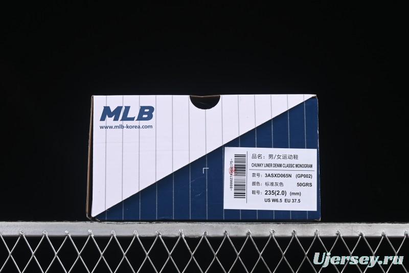 New York Yankees Chunky Liner Mid Denim Monogram Platform Sandals - 3ASXD065N50GRS