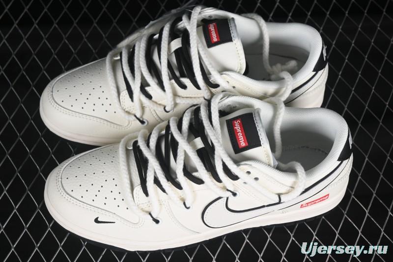Nike SB Dunk Low Supreme Collaboration Anniversary High-End Custom Low-Top Casual Sneakers - YX5066-259