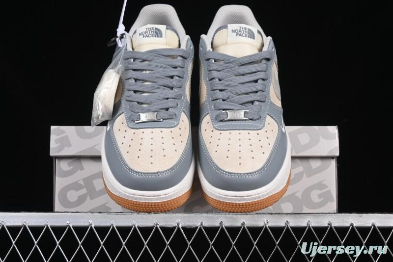 Nike Air Force 1 '07 Low The North Face Collaboration Light Blue Gum Sole Low-Top Casual Sneakers - DM6688-022