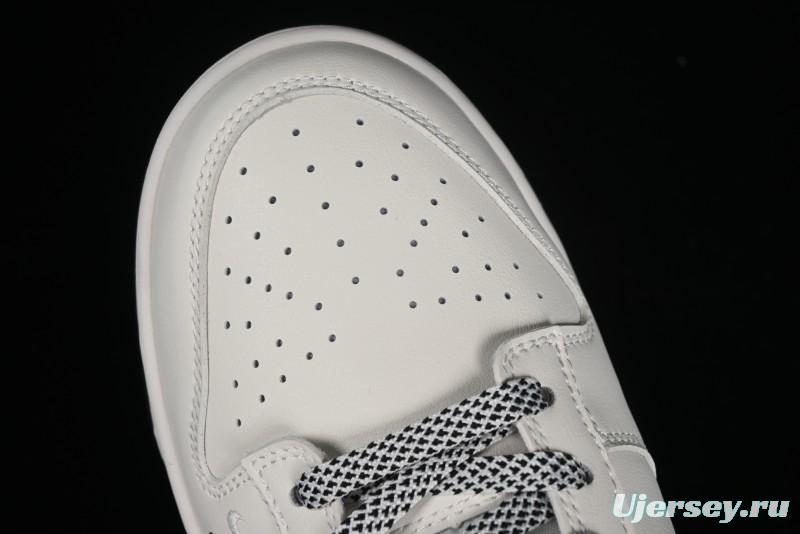 Nike SB Dunk Low LV Collaboration - Double Swoosh Beige Black Anniversary High-End Custom Low-Top Casual Sneakers - XX2025-307