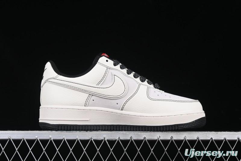 Nike Air Force 1 '07 Low Supreme Collaboration Casual Sneakers with Full-Length Air Cushion - BB7518-012