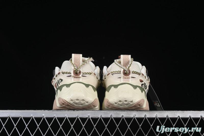 Fila Fusion Retro Mars Running Shoes with Lace-Up Design and Cushioned EVA Midsole - F12W432101FTP