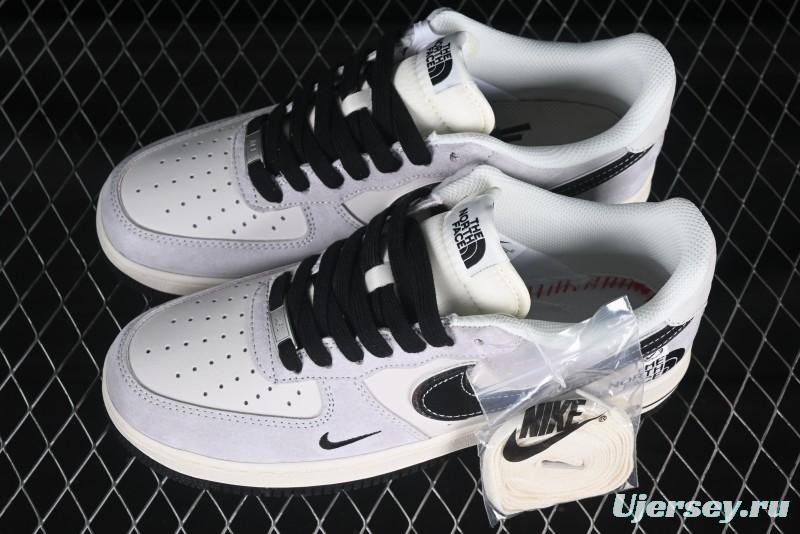 Nike Air Force 1 '07 Low The North Face Collaboration Beige Grey Carbon Black Swoosh Low-Top Casual Sneakers - XZ6188-916