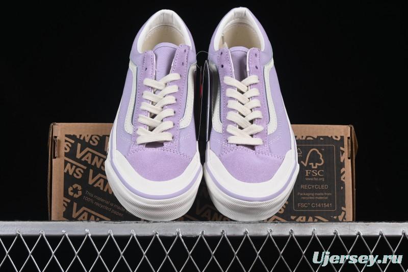 Vans Old Skool Reissue 136 Purple Checkerboard Retro Canvas Shoes - VN000MT6E3N
