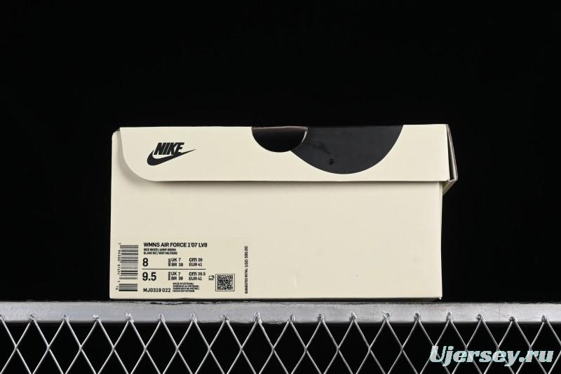 Nike Air Force 1 '07 Low Classic Military Green Mini Swoosh Starry Sky Casual Sneakers - MJ0319-022