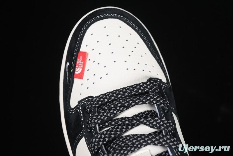 Nike SB Dunk Low The North Face Year of the Snake Black White Black Swoosh Anniversary Custom Low-Top Casual Sneakers - FC1688-210