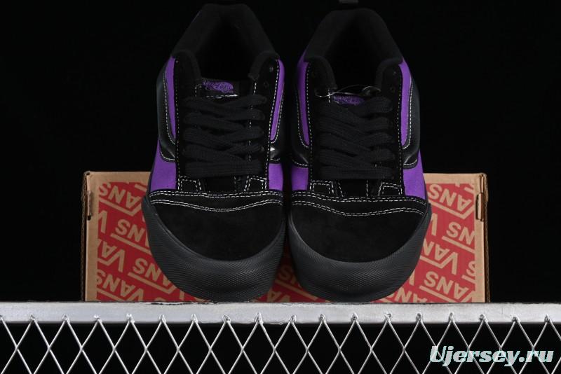 Vans Classics Knu Skool Black Purple Slip-On Shoes - VN0009QCSWE