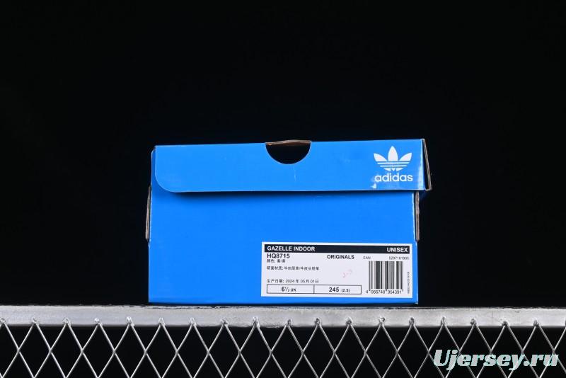 Adidas Originals Gazelle Indoor HQ8715 Retro Casual Anti-Slip Wear-Resistant Low-Top Sneakers