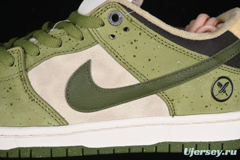 Nike Yuto Horigome x SB Dunk Low Pro 2.0 Casual Skate Shoes with Speckled Design - HF8022-300