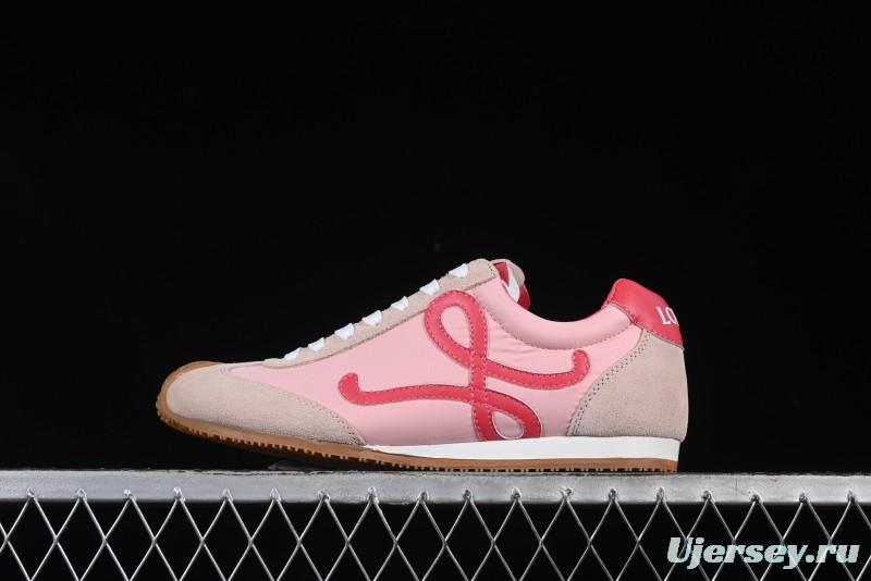 Loewe Ballet Runner 2.0 Sneakers Retro Style Lightweight Casual Sports Shoes - Pink Rose