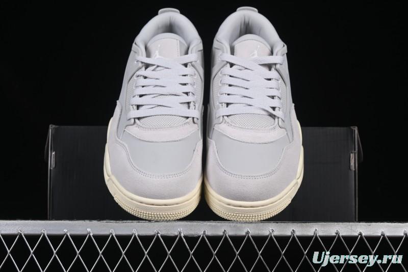 Nike Air Jordan 4 Remastered Sneakers with Textile Mesh Leather and Suede Upper - FQ7940-001