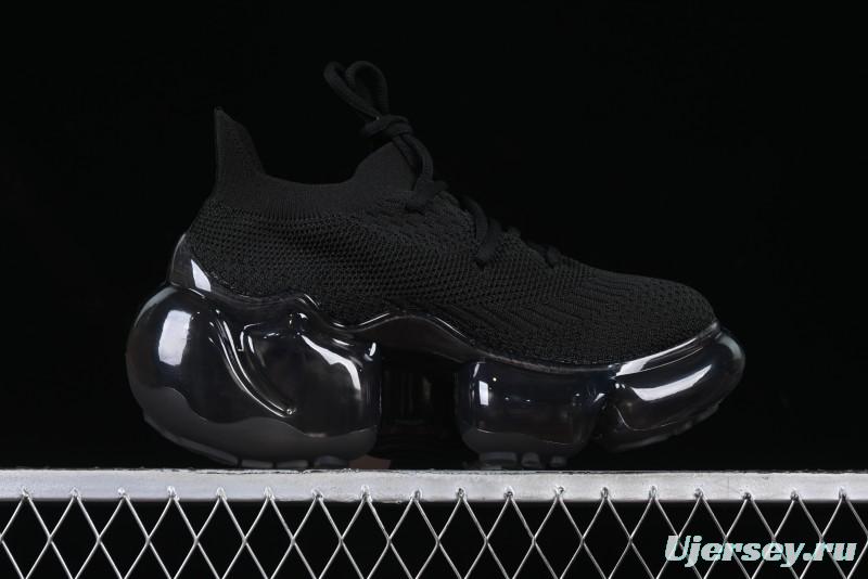 Grounds Big Bubble High Platform Sneakers Black - AJE5