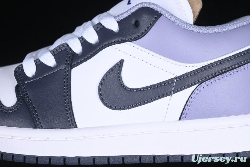 Nike Air Jordan 1 Low AJ1 Haze Purple Casual Sneakers - 553558-145