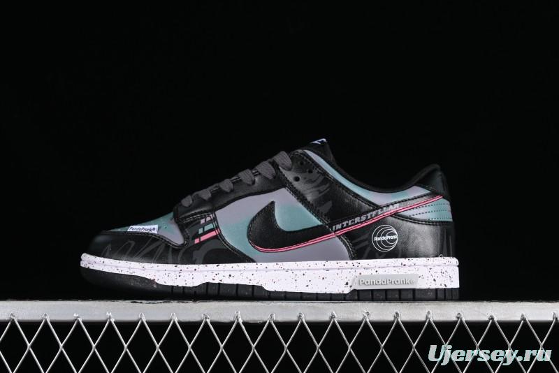 Nike Dunk Low Panda Prank Universe Exploration - Black Purple SB Strap Low Top Casual Skate Shoes - DV0831-002