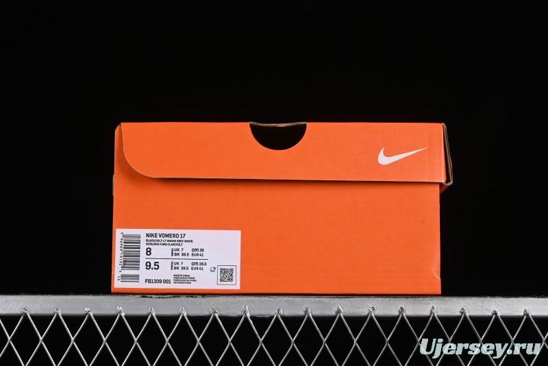 Nike Air Zoom Vomero 17 Lunar Retro Running Shoes with Full-Sole Zoom Air Cushion - FB1309-001