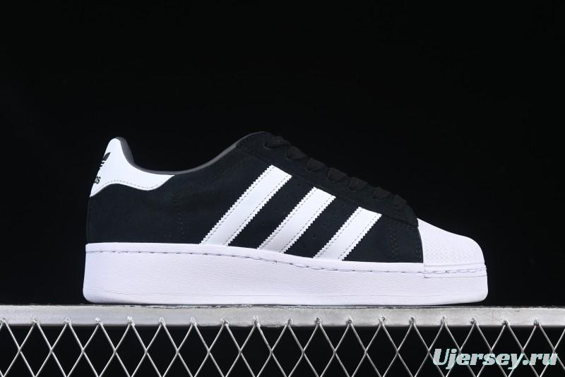 Adidas Originals Superstar XLG Casual Sneakers with Gold Logo Shell Toe and Thick Sole - ID4657