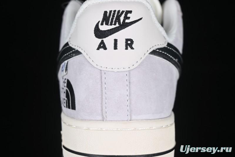 Nike Air Force 1 '07 Low The North Face Collaboration Beige Grey Carbon Black Swoosh Low-Top Casual Sneakers - XZ6188-916