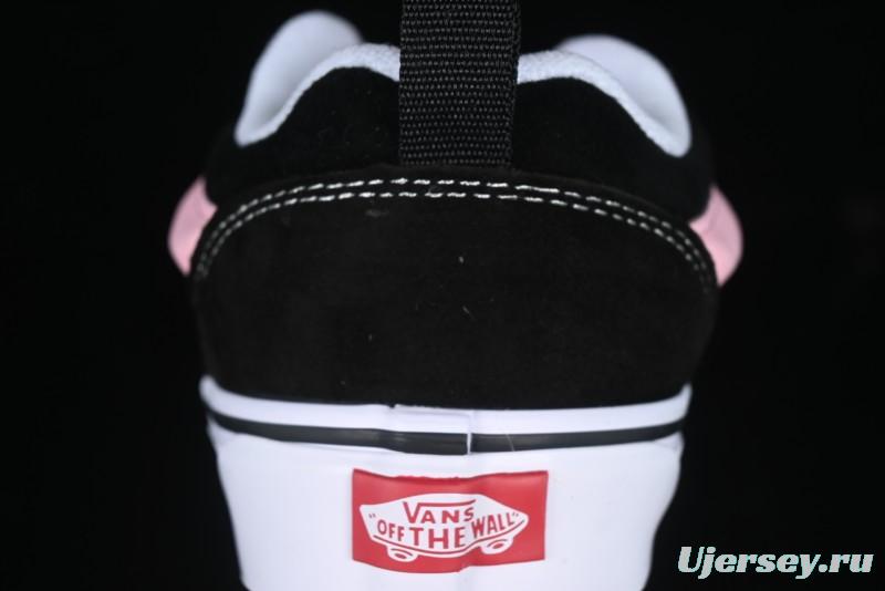 Vans Knu Skool Black Pink Color Comfortable Fashion Anti-Slip Wear-Resistant Low-Top Casual Skate Shoes - VN0009QCB9P