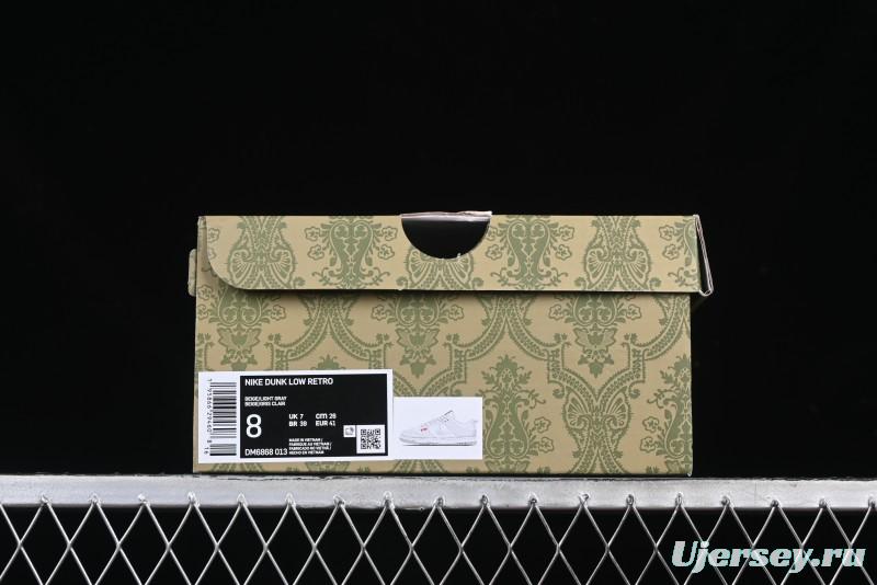 Nike SB Dunk Low Gucci Collaboration Dark Pattern Grey Swoosh Anniversary Custom Low-Top Casual Skate Shoes - DM6868-013