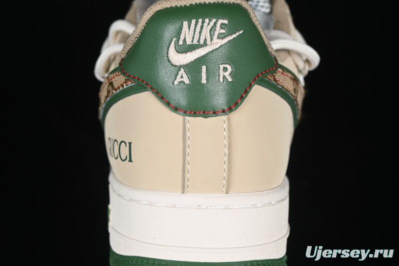 Nike Air Force 1 '07 Low Gucci Collaboration Lace-Up Low-Top Casual Sneakers - SJ1198-102