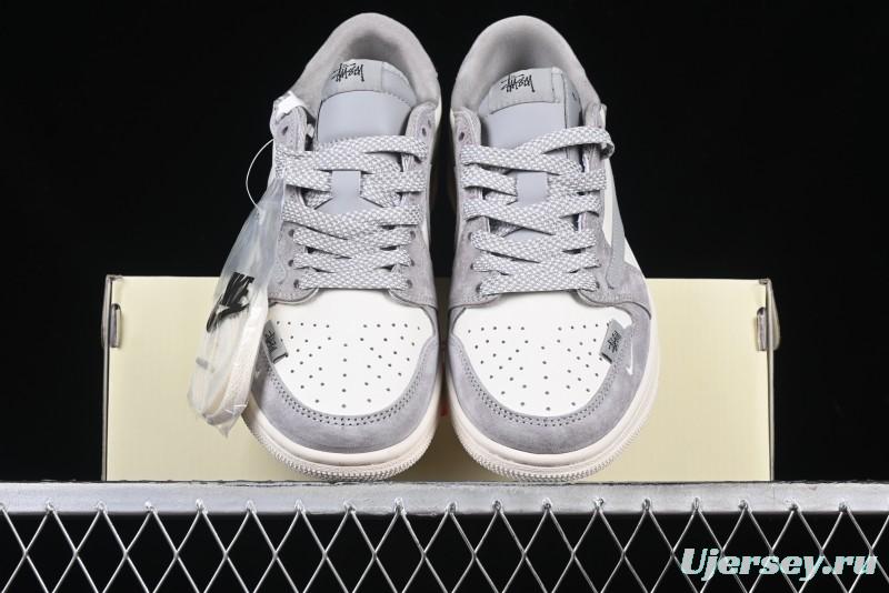 Nike Travis Scott x Fragment Design x Air Jordan 1 Low OG SP AJ1 Retro Sneakers - SJ2068-132