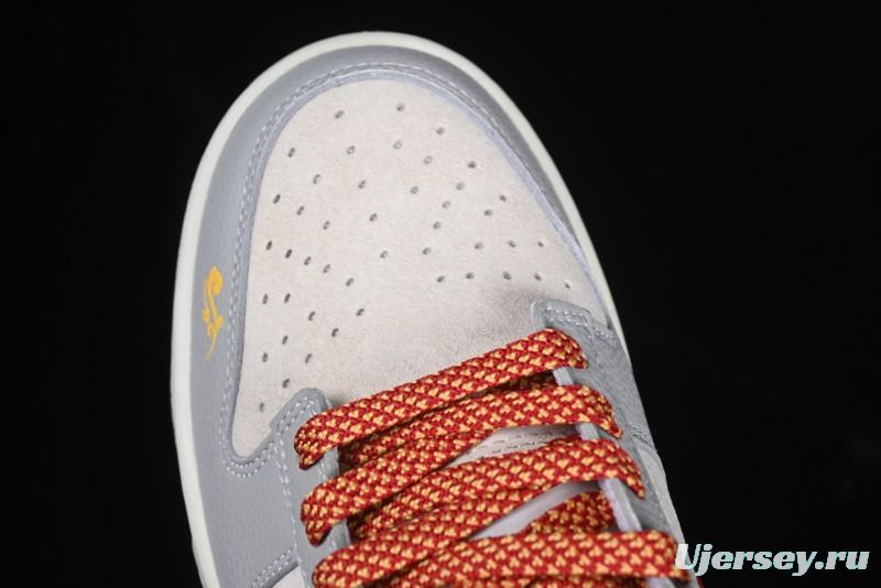 Nike SB Dunk Low Year of the Snake Series Monogram Red Swoosh Anniversary Custom Low-Top Casual Skate Shoes - DJ2024-081