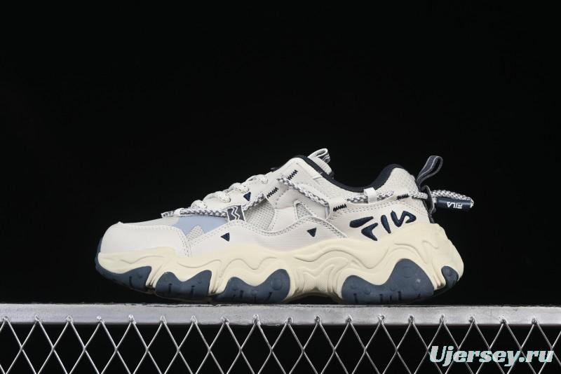 Fila Fusion Retro Mars Running Shoes with Lace-Up Design and Cushioned Sole - F12W432101FSH