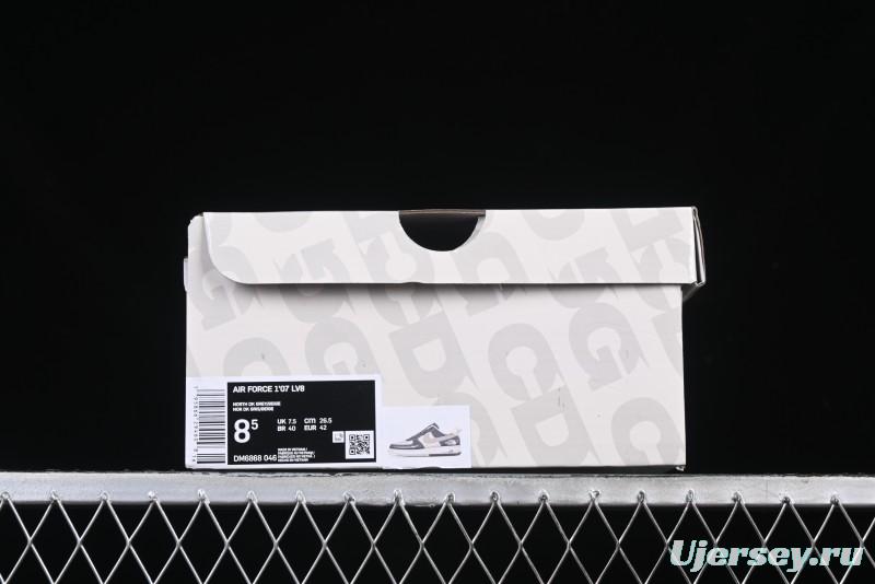 Nike Air Force 1 '07 Low North Face Collaboration Light Grey Two-Tone Low-Top Casual Sneakers - DM6688-046